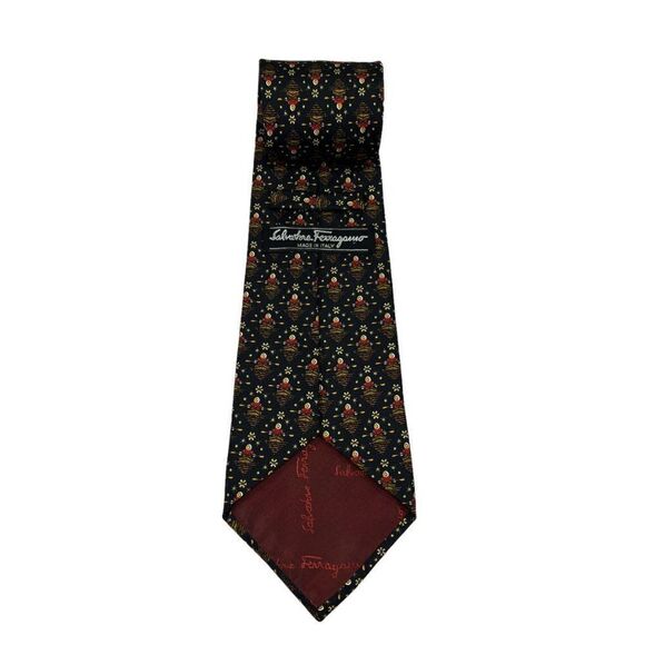 Salvatore Ferragamo Men's Silk Neck Tie - Picture 7 of 12